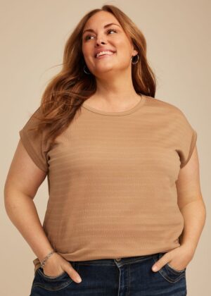 Plus Size 24/7 Textured Clara Tee