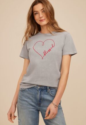 Blessed Heart Standard Fit Graphic Tee